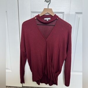 Moa Moa Long Sleeve Shirt with Cut Out Neck, women’s medium